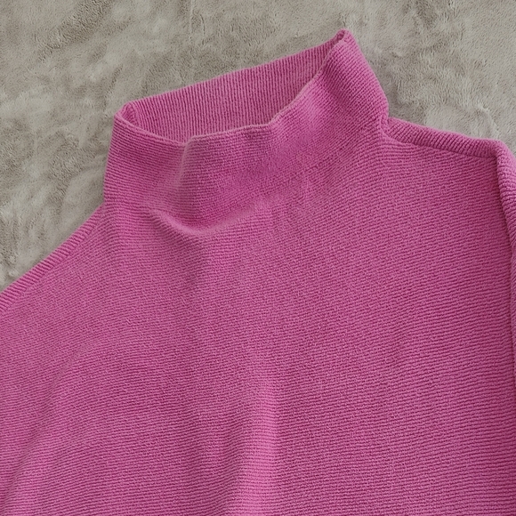 Free People Ottoman Slouchy Oversized Pink Tunic Sweater Size Medium - Picture 3 of 8